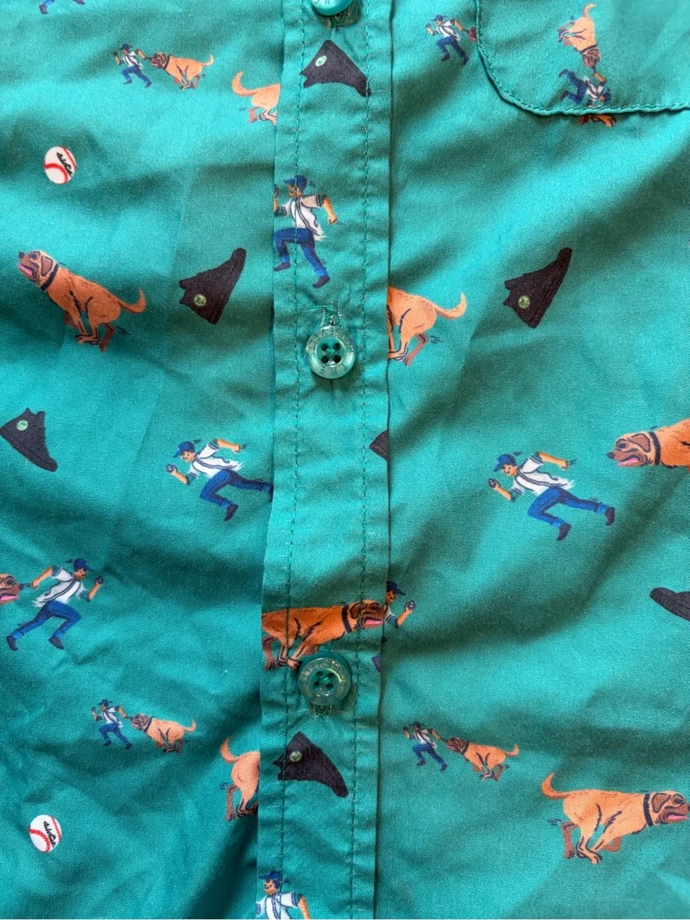 The Roosevelts RSVLTS The Sandlot Kids Boys 3T Button Up Collared Shirt Iconic